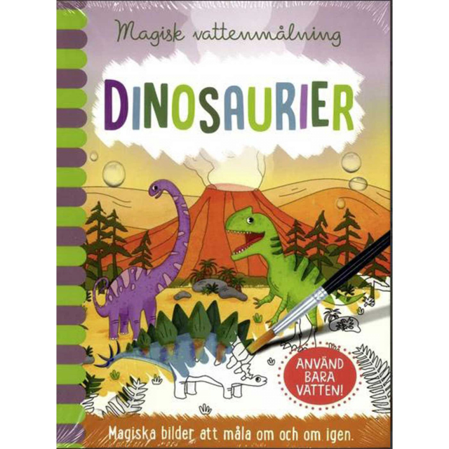 Magisk Vattenmålning Dinosaurier