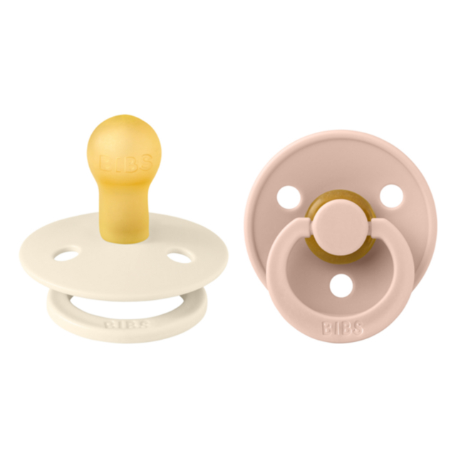 BIBS Colour Napp 2-pack Ivory/Blush Strl 2