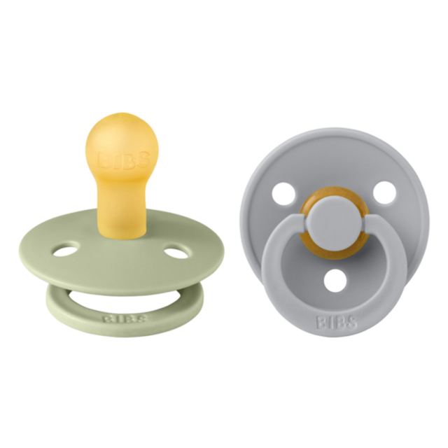 BIBS Napp Colour Latex 2-pack 6-18 mån Sage/Cloud