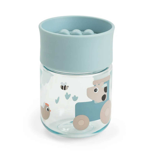 Done by Deer Träningsmugg Tiny Farm Blue