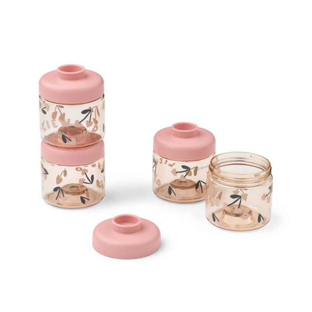 Liewood Barnmatlådor 4-Pack Cherry Heart/Rosey