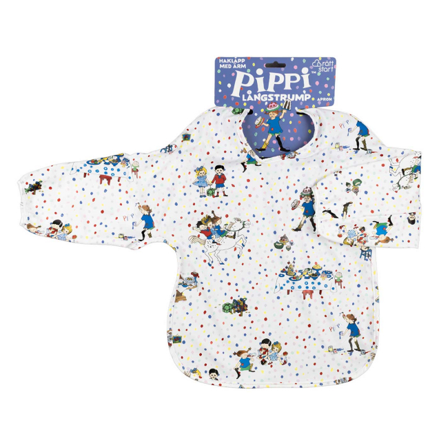 Pippi Födelsedag Haklapp med ärm