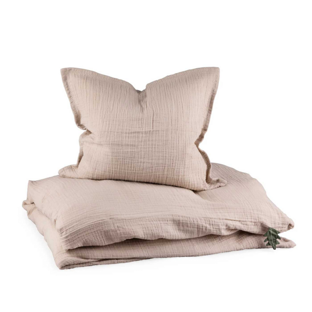 Sebra Påslakanset Spjälsäng Seabreeze Beige