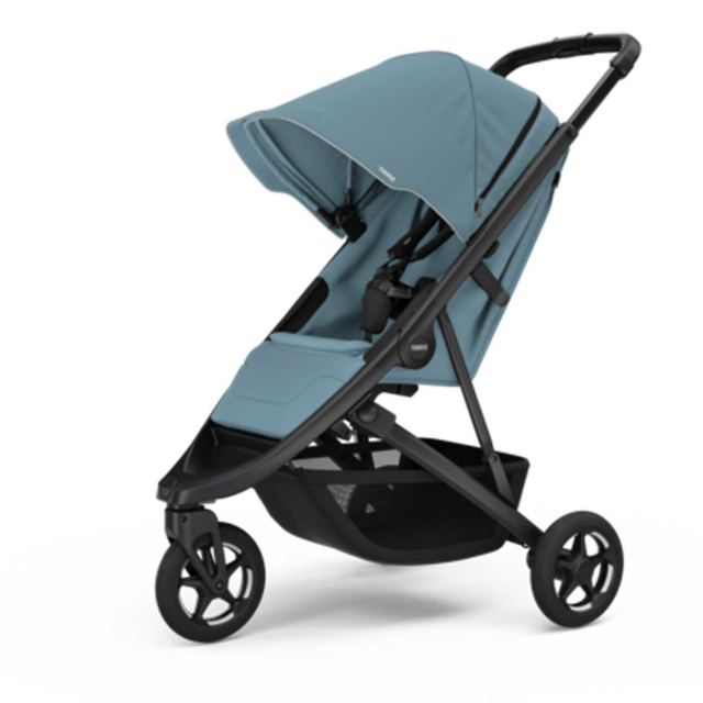 Thule Spring 2 Sittvagn Mid blue on Black