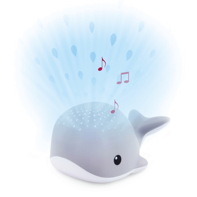 Zazu Projektor Wally the Whale Grå