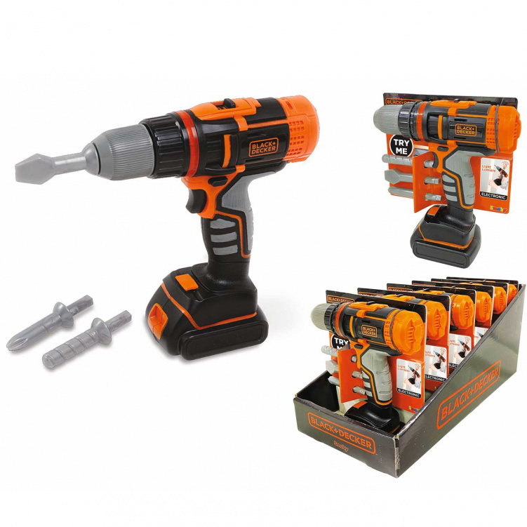 Black & Decker Elektronisk borrmaskin i gruppen Leksaker / Lilla hemmet & rollekar / Leksaksverktyg & verktygsbänk hos Bonti (2022400)