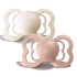 BIBS Napp Supreme Silikon 2-pack 6-18 mån Ivory/Blush i gruppen Babytillbehör / Nappar och tillbehör / Nappar 6 månader + hos Bonti (BIBS260216)