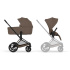 Cybex Priam 2026 Duovagn Matt Black/Coconut Brown i gruppen Barnvagnar / Varumärken / Cybex / Cybex Priam hos Bonti (CYBE526001485)