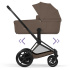 Cybex E-Priam 2026 Duovagn Matt Black/Coconut Brown i gruppen Barnvagnar / Varumärken / Cybex / Cybex E-Priam hos Bonti (CYBE526001491)