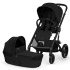 Cybex Balios S Lux 2026 Duo med Fold-Cot Moon Black i gruppen Barnvagnar / Varumärken / Cybex / Cybex Balios S hos Bonti (CYBE526001677)