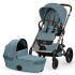 Cybex Balios S Lux 2026 Duo med Fold-Cot Stormy Blue i gruppen Barnvagnar / Varumärken / Cybex / Cybex Balios S hos Bonti (CYBE526001683)