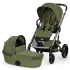 Cybex Balios S Lux 2026 Duo med Fold-Cot Moss Green i gruppen Barnvagnar / Varumärken / Cybex / Cybex Balios S hos Bonti (CYBE526001695)