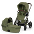 Cybex Talos S Lux Duo med Fold-Cot Moss Green i gruppen Barnvagnar / Varumärken / Cybex / Cybex Talos S hos Bonti (CYBE526001739)