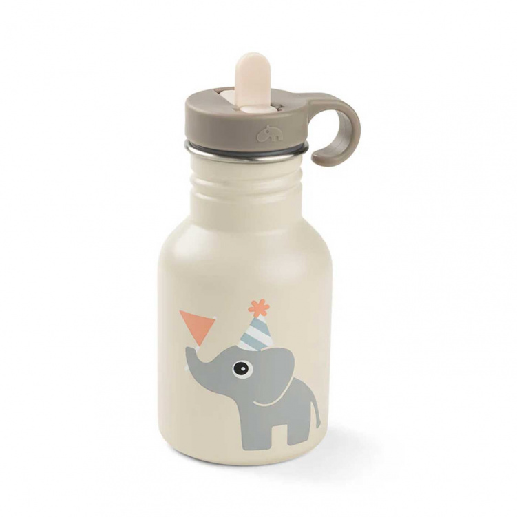 Done By Deer Vattenflaska 350 ml Celebration Sand i gruppen Babytillbehör / Äta och mata / Muggar, flaskor och glas hos Bonti (DOBD1011639)