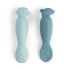 Done By Deer Pre-spoon Tiny Farm Blue 2-pack i gruppen Babytillbehör / Äta och mata / Bestick hos Bonti (DOBD1159042)