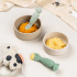 Done By Deer Pre-spoon Tiny Farm Green 2-pack i gruppen Babytillbehör / Äta och mata / Bestick hos Bonti (DOBD1159043)
