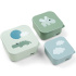 Done By Deer Snack Box Happy Clouds Green 3-pack i gruppen Babytillbehör / Äta och mata / Matförvaring hos Bonti (DOBD1236403)