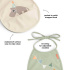 Done by Deer Haklapp Celebration Sand 2-pack i gruppen Babytillbehör / Äta och mata / Haklappar hos Bonti (DOBD1343439)