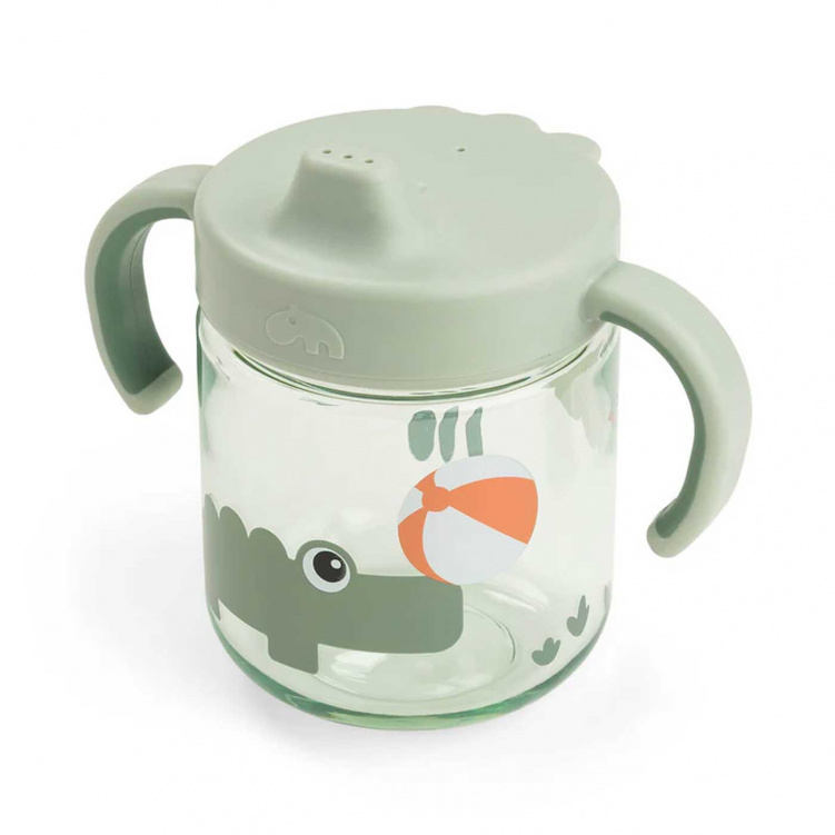 Done by Deer Pipmugg Playground Green i gruppen Babytillbehör / Äta och mata / Muggar, flaskor och glas hos Bonti (DOBD1466623)