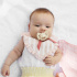 Elodie Binky Bow Napp Silikon 3+ mån Oat White i gruppen Babytillbehör / Nappar och tillbehör / Nappar 6 månader + hos Bonti (ELOD30103102208NA)