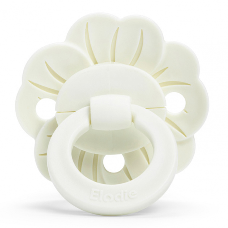 Elodie Binky Bloom Napp Silikon 3+ mån Vanilla White i gruppen Babytillbehör / Nappar och tillbehör / Nappar 0-6 månader hos Bonti (ELOD30104202102NA)
