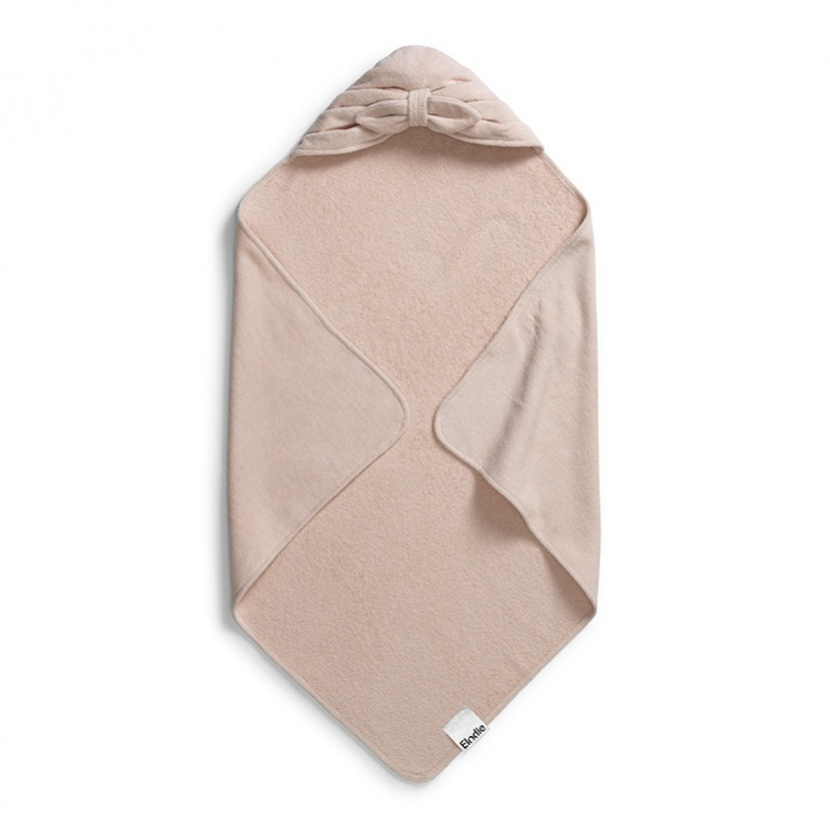 Elodie Badcape Powder Pink Bow i gruppen Babytillbehör / Sköta / Badcaper och badrockar hos Bonti (ELOD70660129152NA)