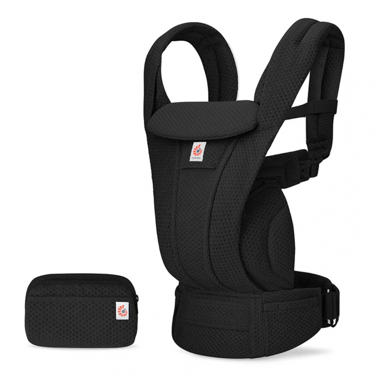 Ergobaby Bärsele Omni Deluxe Mesh Onyx Black i gruppen Babytillbehör / Bärselar / Ergobaby bärselar hos Bonti (ERBABCODMONYX)
