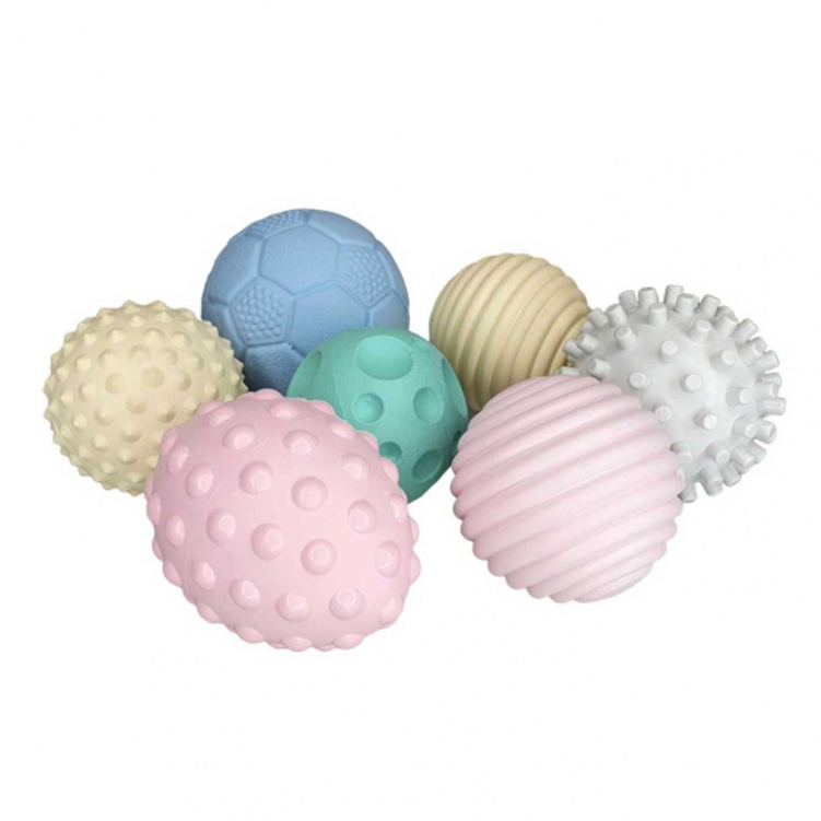 Gerardo Sensory Ball Set 7 delar i gruppen Leksaker / Babyleksaker / Bitleksaker hos Bonti (GERA69312)