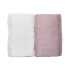 Les Enfants Muslinfilt 2-pack Rosa/Vit i gruppen Babytillbehör / Sova / Bädda för sommartider hos Bonti (LEEN01-0102)