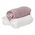 Les Enfants Snuttefiltar Bambu Muslin 3-pack Vit/Rosa i gruppen Babytillbehör / Sova / Bädda för sommartider hos Bonti (LEEN02-0101)