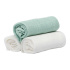 Les Enfants Snuttefiltar Bambu Muslin 3-pack Grön/Vit i gruppen Babytillbehör / Sova / Bädda för sommartider hos Bonti (LEEN02-0105)