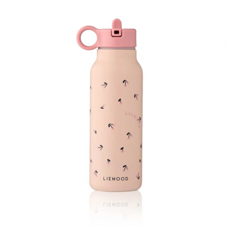 Liewood Falk Vattenflaska 350 ml Mini Cherry Heart/Rosey i gruppen Babytillbehör / Äta och mata / Muggar, flaskor och glas hos Bonti (LIEWLW19617-2786)