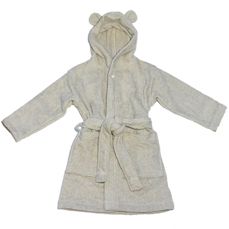 Mini Dreams Badrock Bear Sand 1-2 År i gruppen Babytillbehör / Sköta / Badcaper och badrockar hos Bonti (MIDR91103132)