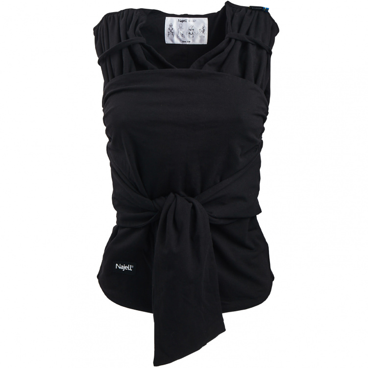 Najell WRAP Bärsjal Charcoal Black M i gruppen Babytillbehör / Bärsjalar hos Bonti (NAJEN01101302)
