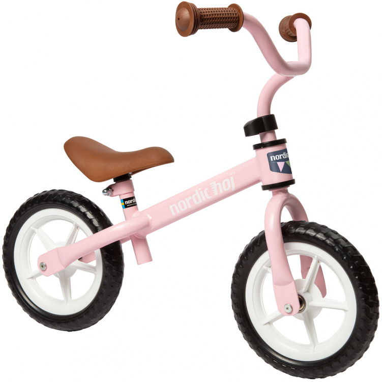 Nordic Hoj Springcykel 10 Tum Rosa i gruppen Leksaker / Barncyklar & åkfordon / Sparkcyklar & springcyklar hos Bonti (NOHO72-2131PI)