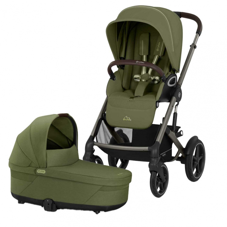 Cybex Talos S Lux 2026 Duovagn Moss Green i gruppen Barnvagnar / Varumärken / Cybex / Cybex Talos S hos Bonti (PKTcytal25-4)