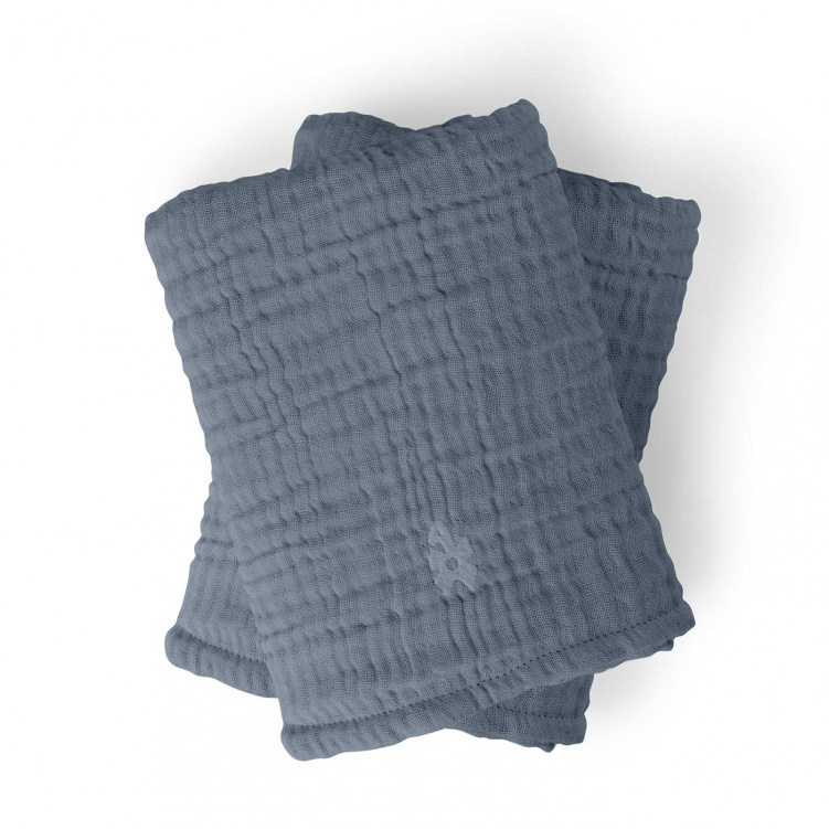 Sebra Skötunderlägg i muslin Forest Lake Blue i gruppen Babytillbehör / Sköta / Skötdynor hos Bonti (SEBR101030011)