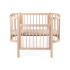 Sebra Bedisde Crib Wooden Edition i gruppen Möbler och inredning / Sängar och tillbehör / Vaggor och sidosängar hos Bonti (SEBR200130065)