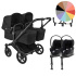 Bugaboo Donkey 6 Tvillingvagn + Cloud T + Bas i gruppen Barnvagnar / Varumärken / Bugaboo / Bugaboo Donkey 6 hos Bonti (SET-BGBD6TWNCLDTBS)
