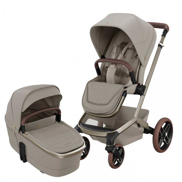 Maxi-Cosi Fame V2 Duovagn Sapphire Sand i gruppen Barnvagnar / Varumärken / Maxi-Cosi hos Bonti (SET-FameV21)