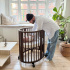 Stokke Sleepi Mini V3 Warm Brown i gruppen Babytillbehör / Sova / Sängar hos Bonti (STOK591304)