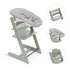 Stokke Tripp Trapp Stol + Bygel + Newborn Set Glacier Green i gruppen Möbler och inredning / Matstolar och tillbehör / Stokke Tripp Trapp hos Bonti (STOK697400)