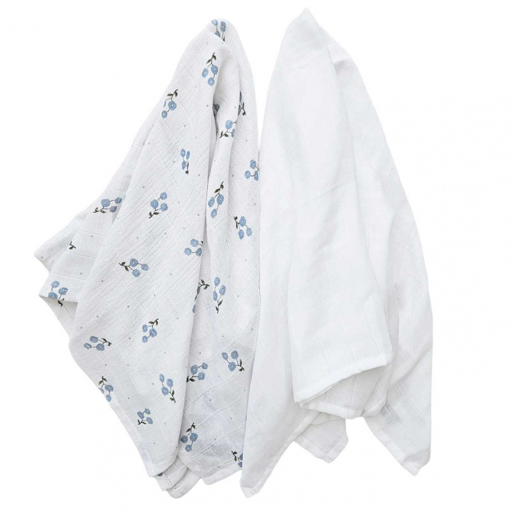 Summerville Muslinfilt 2-pack Bluebell i gruppen Babytillbehör / Sova / Bädda för sommartider hos Bonti (SUVI606274)