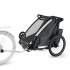 Thule Chariot Cross 2 Multisportvagn Single Dark Slate i gruppen Barnvagnar / Varumärken / Thule / Thule Chariot hos Bonti (THUL10201034)
