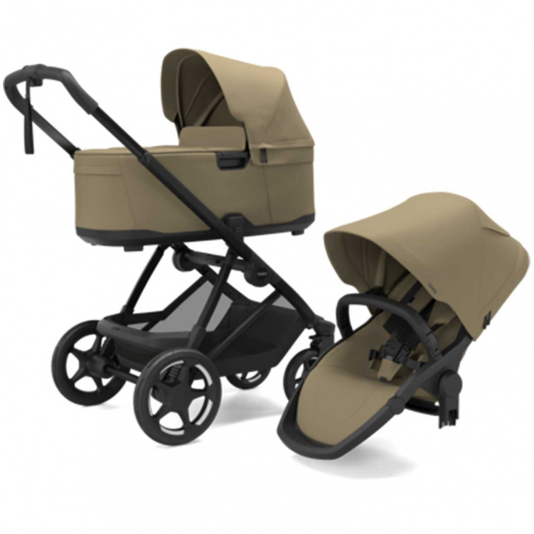 Thule Charm Duovagn 2-in-1 Faded Khaki i gruppen Barnvagnar / Varumärken / Thule / Thule Charm hos Bonti (THUL11500506)