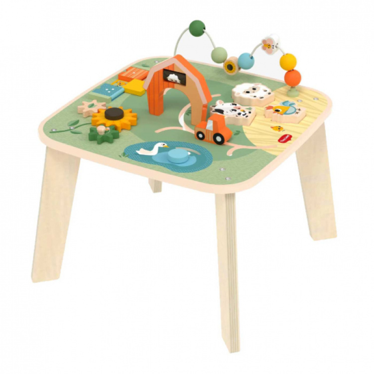 Tiny Love Aktivitetsbord i trä Farmers Funday i gruppen Leksaker / Babyleksaker / Aktivitetsleksaker hos Bonti (TILO3333181121)