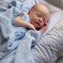 Vinter & Bloom Soft Grid Eko Gallerfilt True Blue i gruppen Babytillbehör / Sova / Bädda för sommartider hos Bonti (VIBL40002-11)