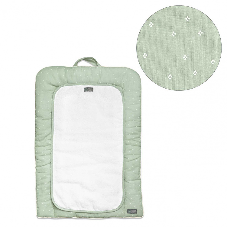 Vinter & Bloom Meadow Mjuk skötbädd Green Fields i gruppen Babytillbehör / Sköta / Skötdynor hos Bonti (VIBL40014-17)