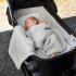 Vinter & Bloom Filt Muslin Eko Dove Grey i gruppen Babytillbehör / Sova / Bädda för sommartider hos Bonti (VIBL40044-3)