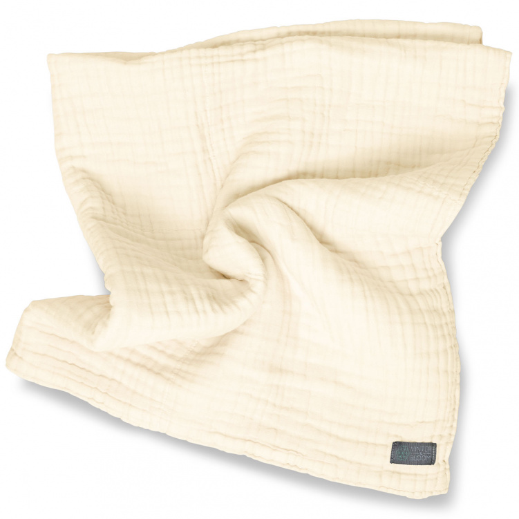 Vinter & Bloom Filt Muslin Eko Pearl White i gruppen Babytillbehör / Sova / Bädda för sommartider hos Bonti (VIBL40044-8)